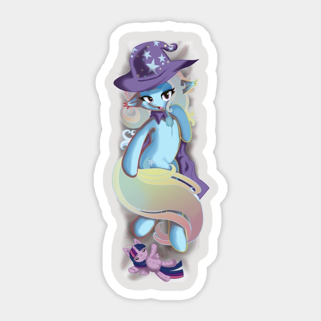 The Humble and Penitent Trixie Sticker by DistopiaDesing